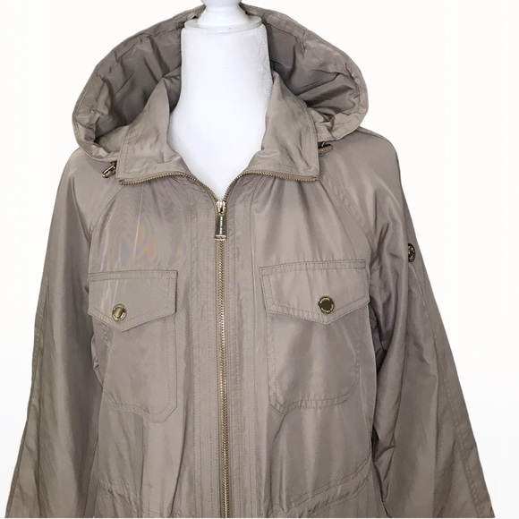 Michael Kors Hooded Women’s Trench-Jacket - L - Picture 8 of 15